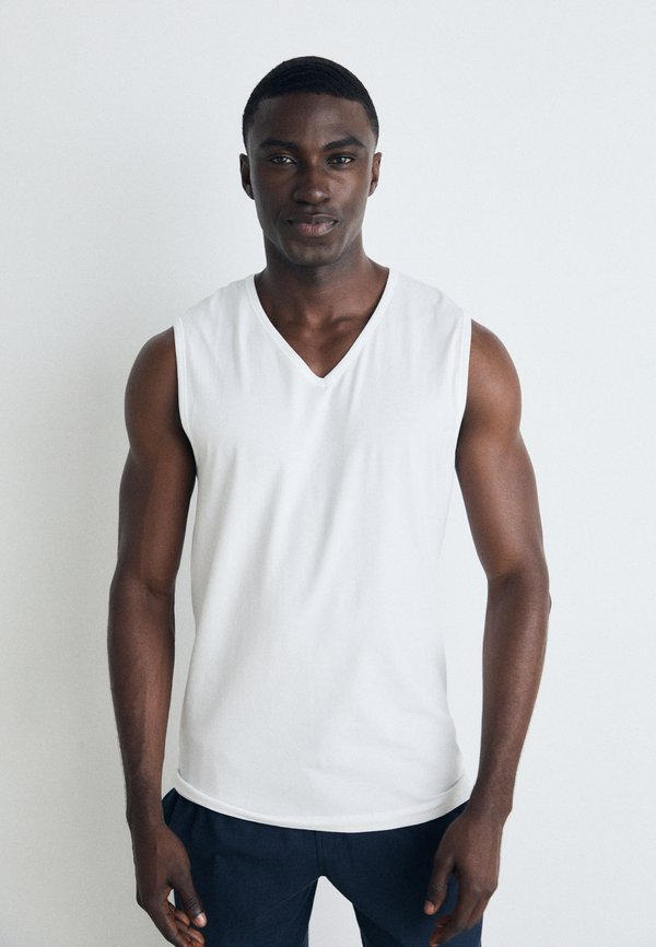 2PACK V-AUSSCHNITT  - Undershirt - weiss