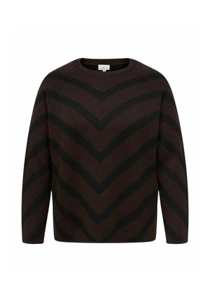 ONLY Carmakoma, STRICKPULLOVER CARELIZA STRICKPULLOVER - Striktrøje - coffee bean