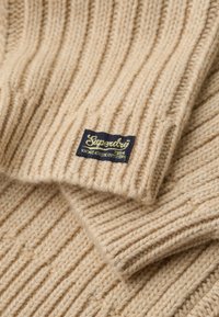 Superdry & Co CABLE ZIP NECK  - Jersey de punto - aran ecru marl