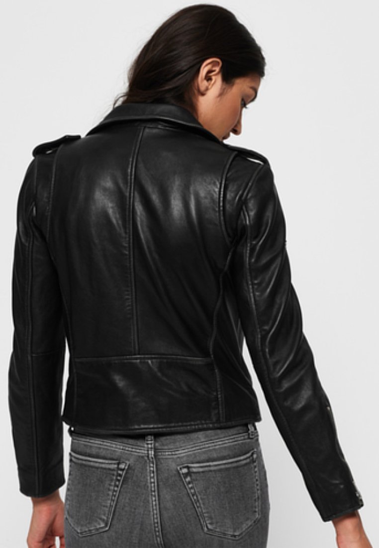 RYLEE LEREN BIKERJACK Leren jas plain RYLEE LEREN BIKERJACK Leren jas plain