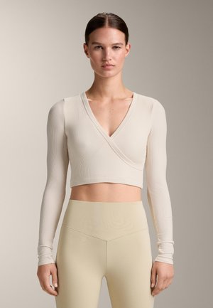 COMFORTLUX CROSSOVER TANK - Majica z dolgimi rokavi - white