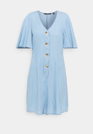 VMVIVIANA SHORT PLAYSUIT - Jumpsuit - light blue denim