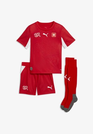 Puma, SCHWEIZ 2026 HEIMTRIKOT-MINIKIT. UNISEX SET - Pantalón corto de deporte - red- white