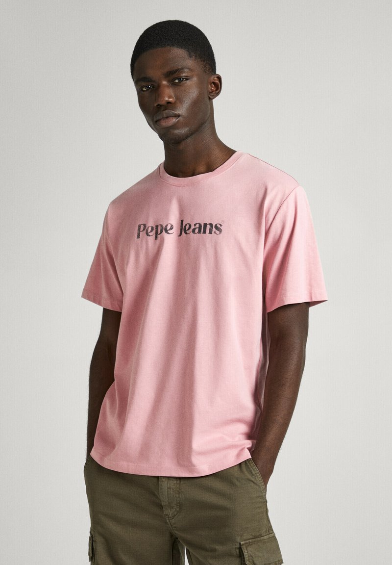 Pepe Jeans Camiseta De Manga Corta Original Basic Hombres (Marino) | P