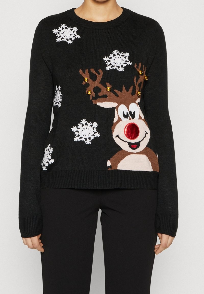 ONLY Petite Stickad tröja - black