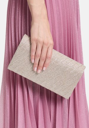 Vera Mont IM GLITZER-LOOK - Clutch - cream silver
