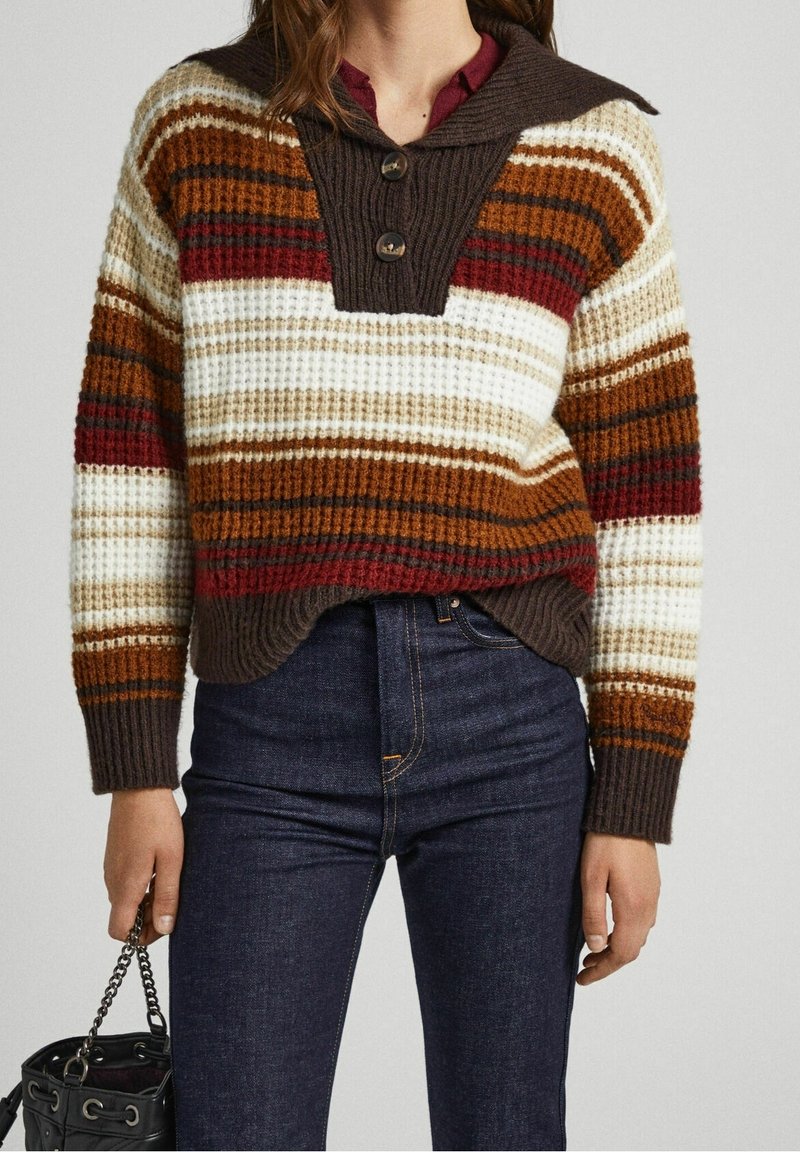 Pepe Jeans Stickad tröja - brown