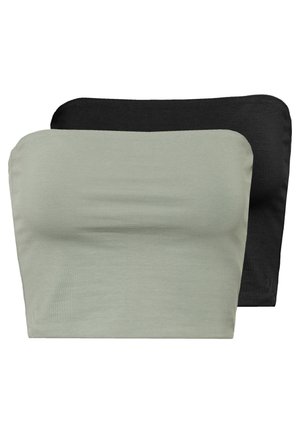 ADDILYN TUBE 2 PACK - Top - black/sage green
