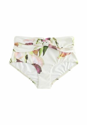 Bikini apakšdaļas - cream purple tulip floral