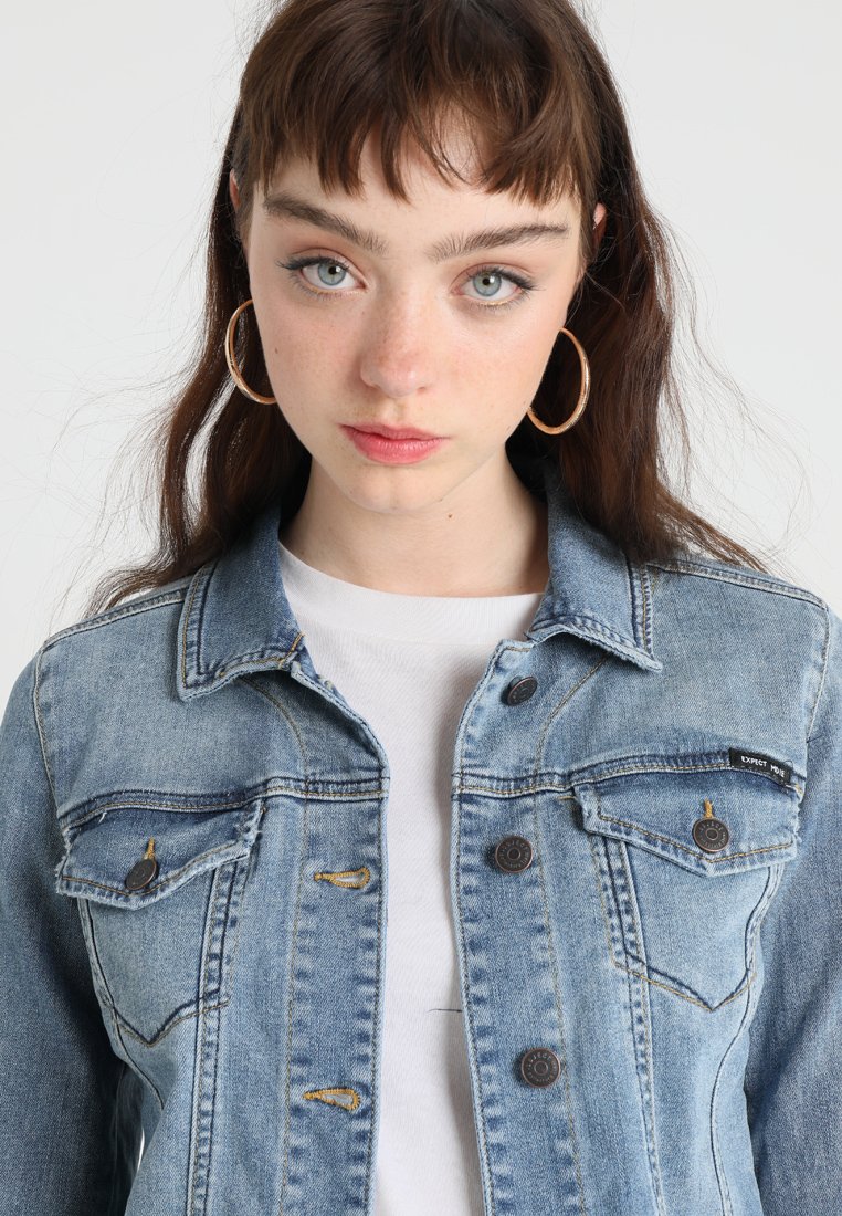 Object OBJWIN NEW HER JACKET Jeansjakke medium blue Object OBJWIN NEW HER JACKET Jeansjakke medium blue