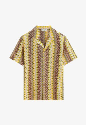FRILIVIN, CHEMISE À MANCHES COURTES - Chemise - marron