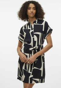 Vero Moda VMEASY  - Abito a camicia - nero fantasia