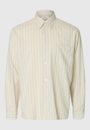 Selected, LONG SLEEVED SHIRT RELAXED FIT - Camicia - white pepper