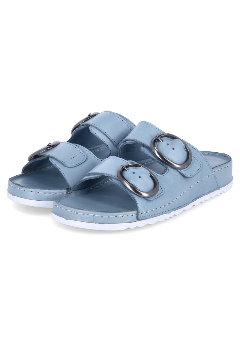 Andrea Conti Pantolette Donna In Pelle Bovina, Mocassini Bassi, Suola Antiscivolo, Eleganza Senza Tempo