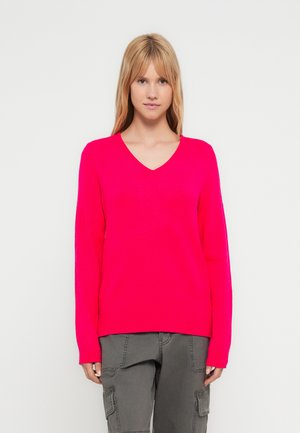 VIRIL V NECK - Strickpullover - dark melange