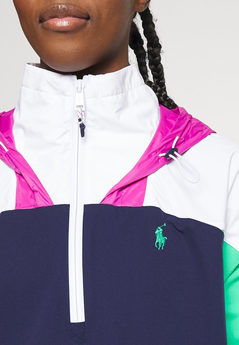 Polo Ralph Lauren Golf Water Repellent Packable Windbreaker Waterproof Jacket French Navy Multi Dark Blue Zalando De
