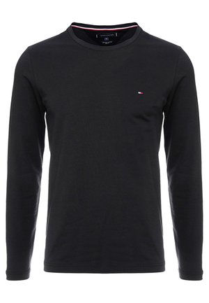 SLIM FIT LONG SLEEVE TEE - Langarmshirt - black