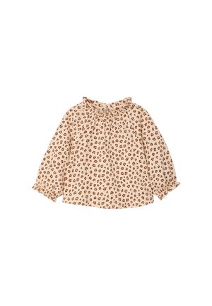 Vertbaudet, VERTBAUDET BABY SHIRT MIT RÜSCHENKRAGEN, ALLOVER-PRINT - Long sleeved top - vanille
