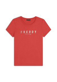 Freddy CON LOGO CHIARO SUL FRONTE - Camiseta estampada - poppy red