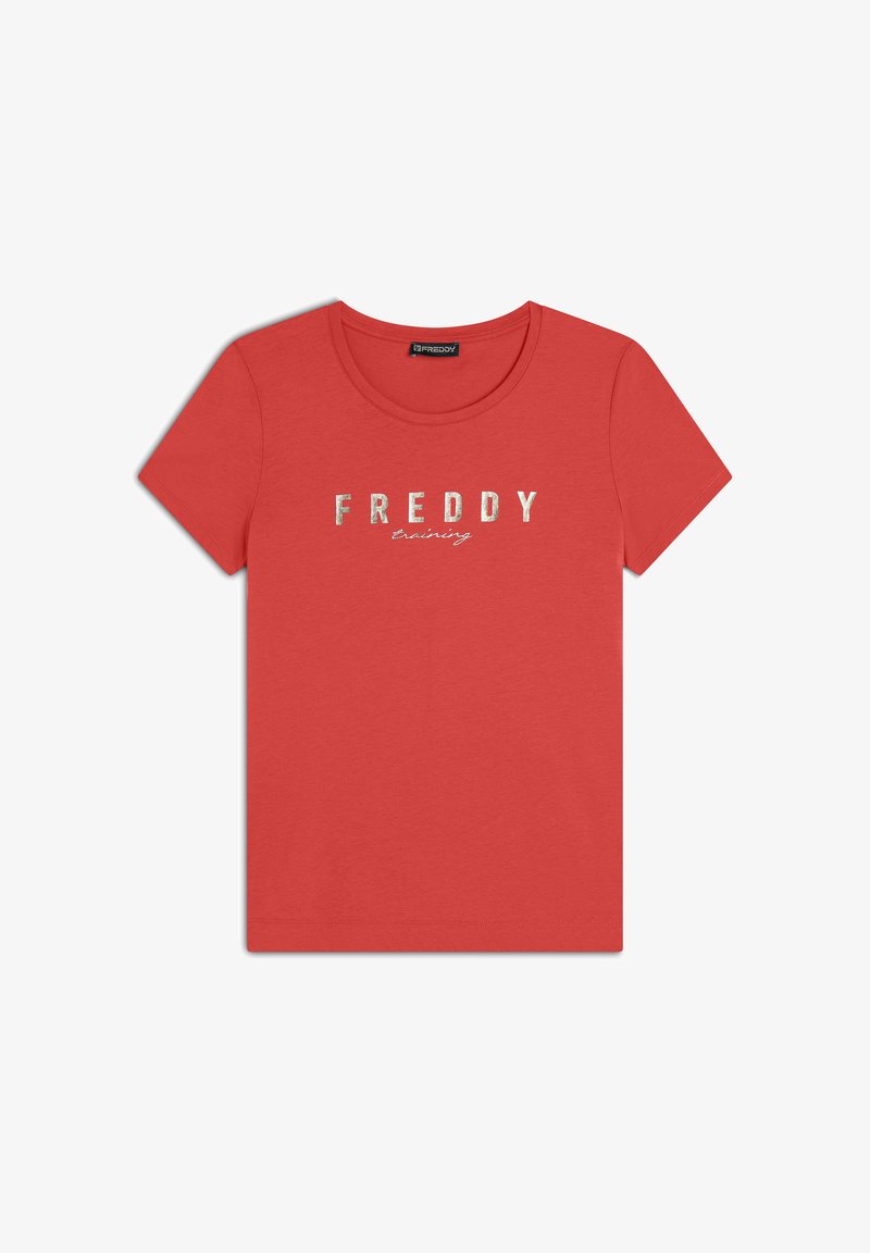 Freddy CON LOGO CHIARO SUL FRONTE - Camiseta estampada - poppy red