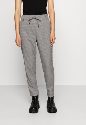 ONLY Petite ONLPOPTRASH EASY THINK CHECK - Παντελόνι - cloud dancer/black