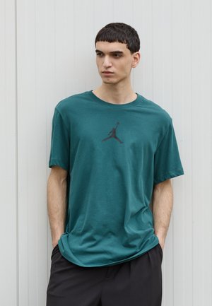 Jordan JUMPMAN SHORT SLEEVE CREW - T-Shirt sport - oxidized green/black