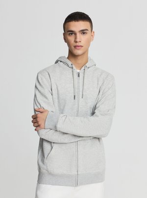 Terranova, UNITA - Felpa con zip - grigio chiaro melange