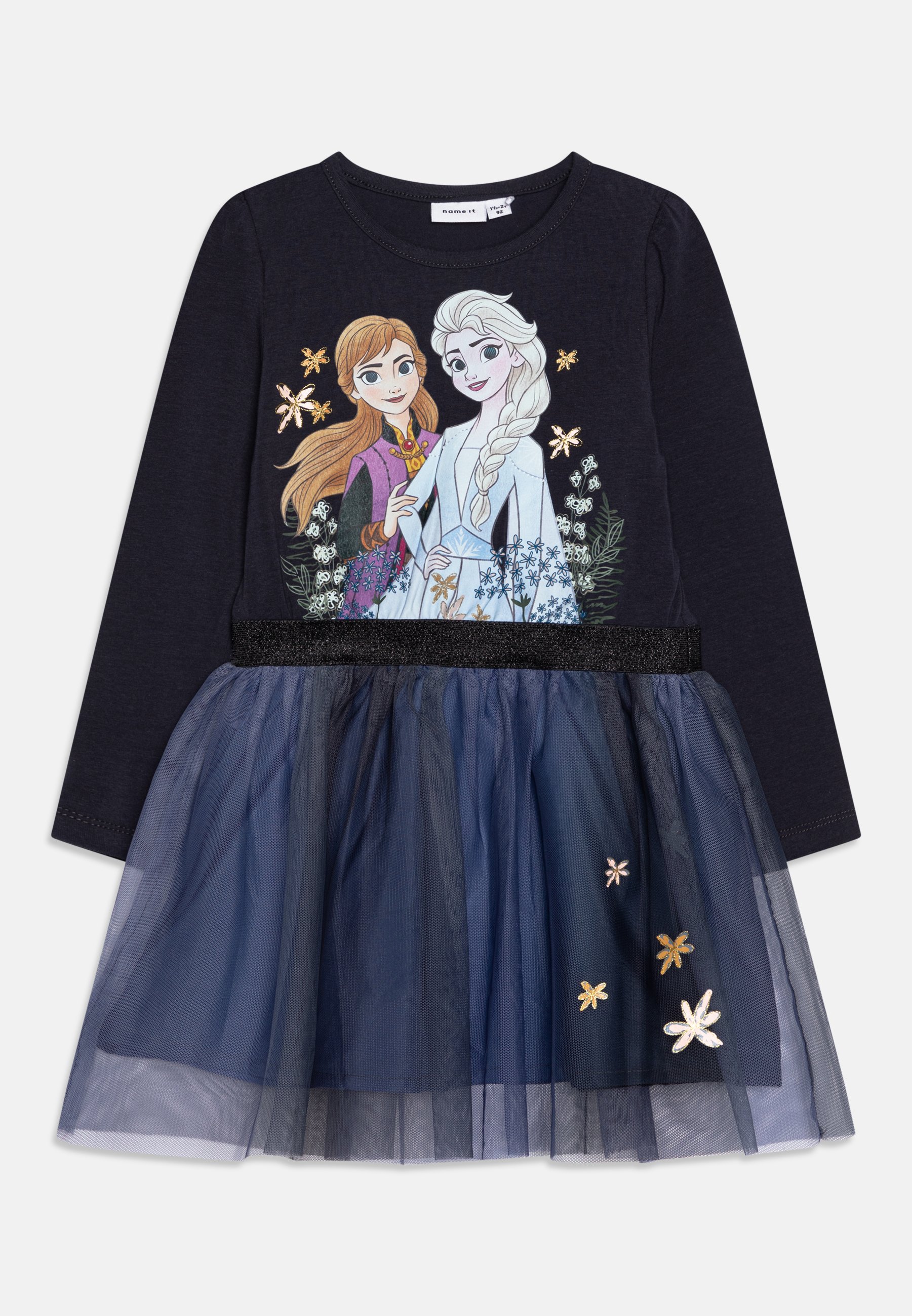 Name it NMFOBAJA FROZEN DRESS Jersey dress india ink/blue