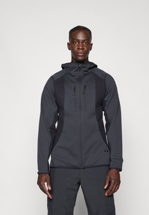 NORDIC MID FULL ZIP HOOD - Giacca in pile - blackout