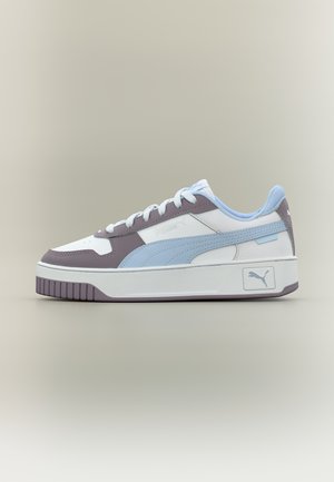 Puma CARINA STREET JR UNISEX - Zapatillas - white/haute tropic/plum jam
