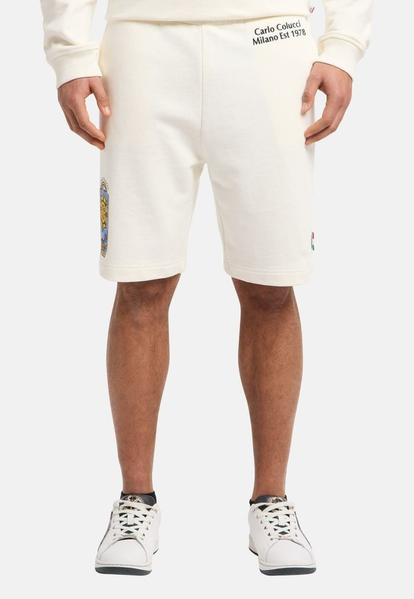 TAROT EICKHORN - Tracksuit bottoms - weiß