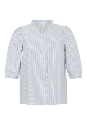 Kaffe Curve OSINA  - Blůza - white black oxford stripe