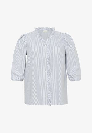 Kaffe Curve OSINA - Camicetta - white black oxford stripe