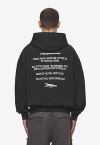 Pegador DUBOSE OVERSIZED JACKET - Športna jopa s kapuco na zadrgo - vintage black