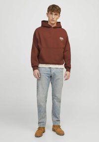 Jack & Jones Hoodie -  brown