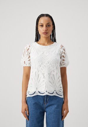 Object - Objanna Reg. Maxi Slip Dress - 5145939 Cloud Dancer Flowers main image 0