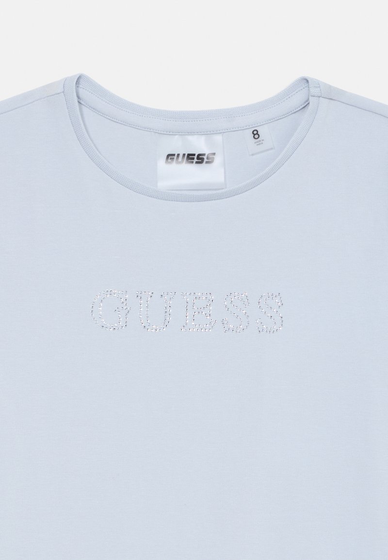 T-shirt GUESS Enfant Fille 12 Ans - Blanc à Imprimé Floral - Manches Courtes
