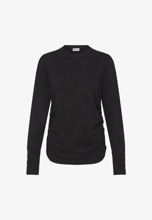 PULZ, PZSARA ONECK PULLOVER - Striktrøje - black beauty
