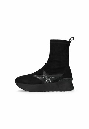 WITH GLITTERY  STAR DREAMY - Stivaletti con plateau - black