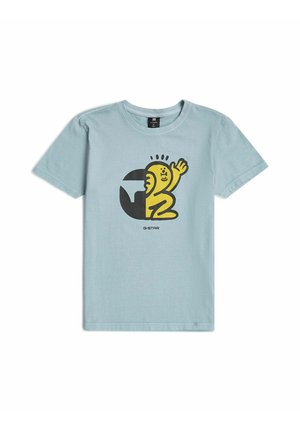 G-STAR BOYS BASE T-SHIRT - T-Shirt print - lt wave
