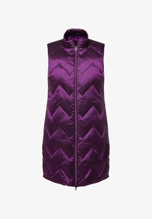Ulla Popken, IRIDESCENT QUILTED - Liivi - dark purple