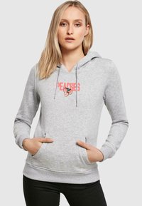 Mister Tee PEACHES - Mikina s kapucí - heather grey