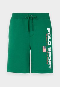 8-INCH POLO SPORT FLEECE SHORT UNISEX - Treniņtērpa apakšdaļas - tennis green/white