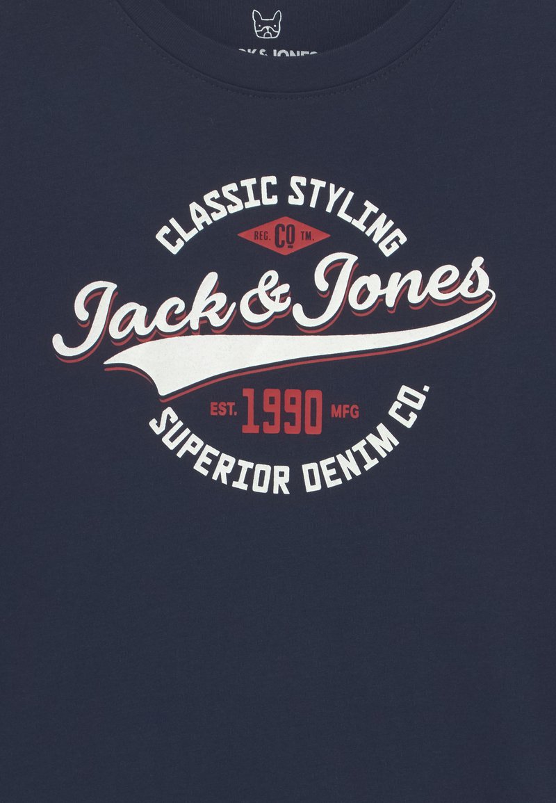 Kinder T-Shirts | Jack & Jones Junior JJELOGO TEE JR T-Shirt print navy blazer/dunkelblau - IS37161 Kinder T-Shirts | Jack & Jones Junior JJELOGO TEE JR T-Shirt print navy blazer/dunkelblau - IS37161