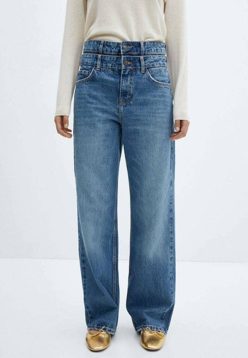Mango Relaxed fit jeans - dark blue