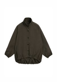 PUFFED DETAIL WITH - Summer jacket - dark brown