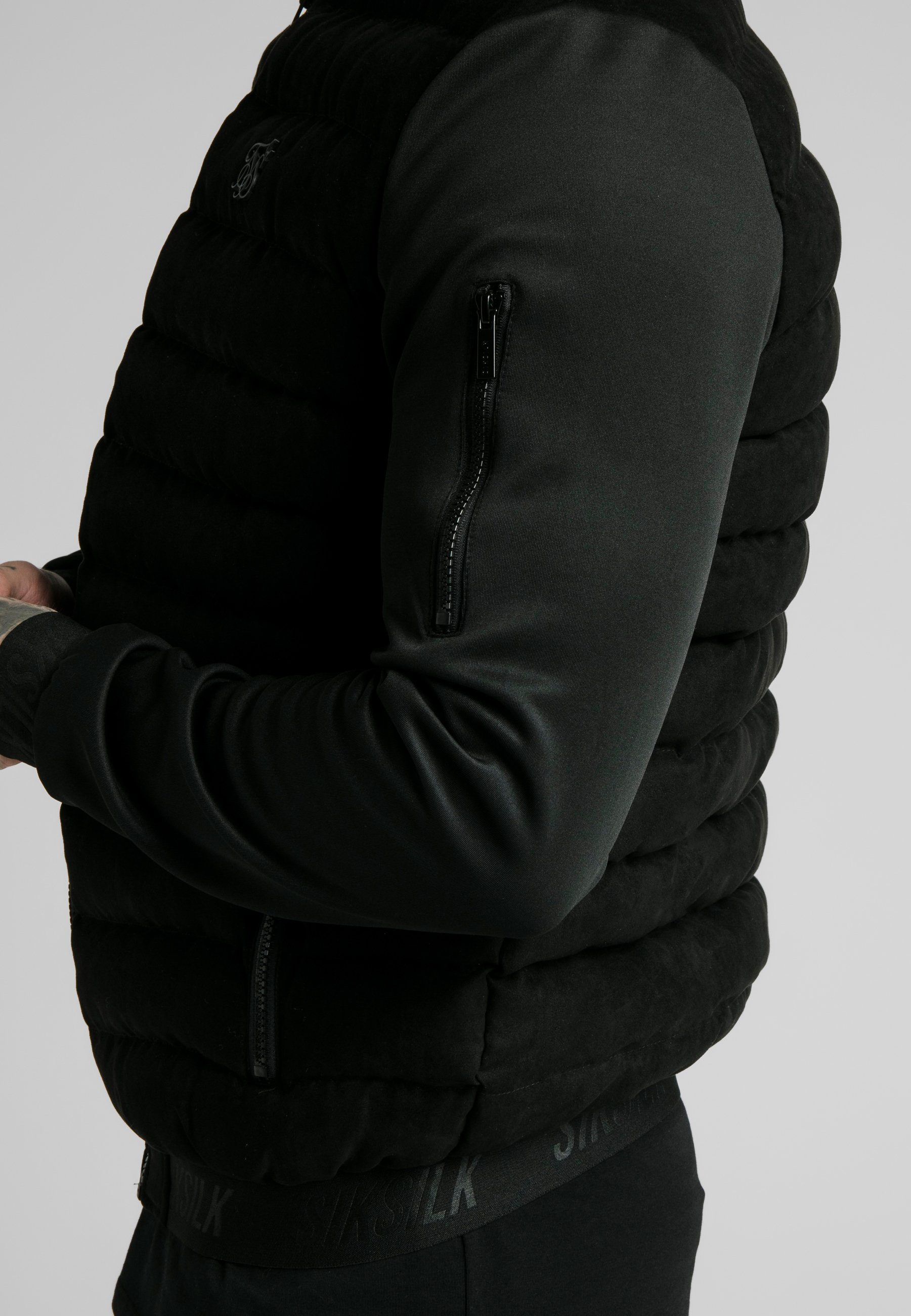 SIKSILK STORM BUBBLE Übergangsjacke blackschwarz SIKSILK NEO BUBBLE JACKET Übergangsjacke blackschwarz
