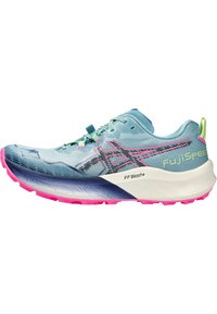 ASICS - FUJI SPEED 2 - Trail hardloopschoenen - gris blue black Miniatuurafbeelding 1