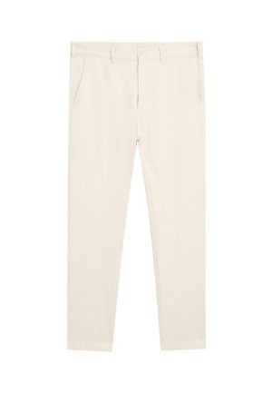 TAPERED FIT - Trousers - white