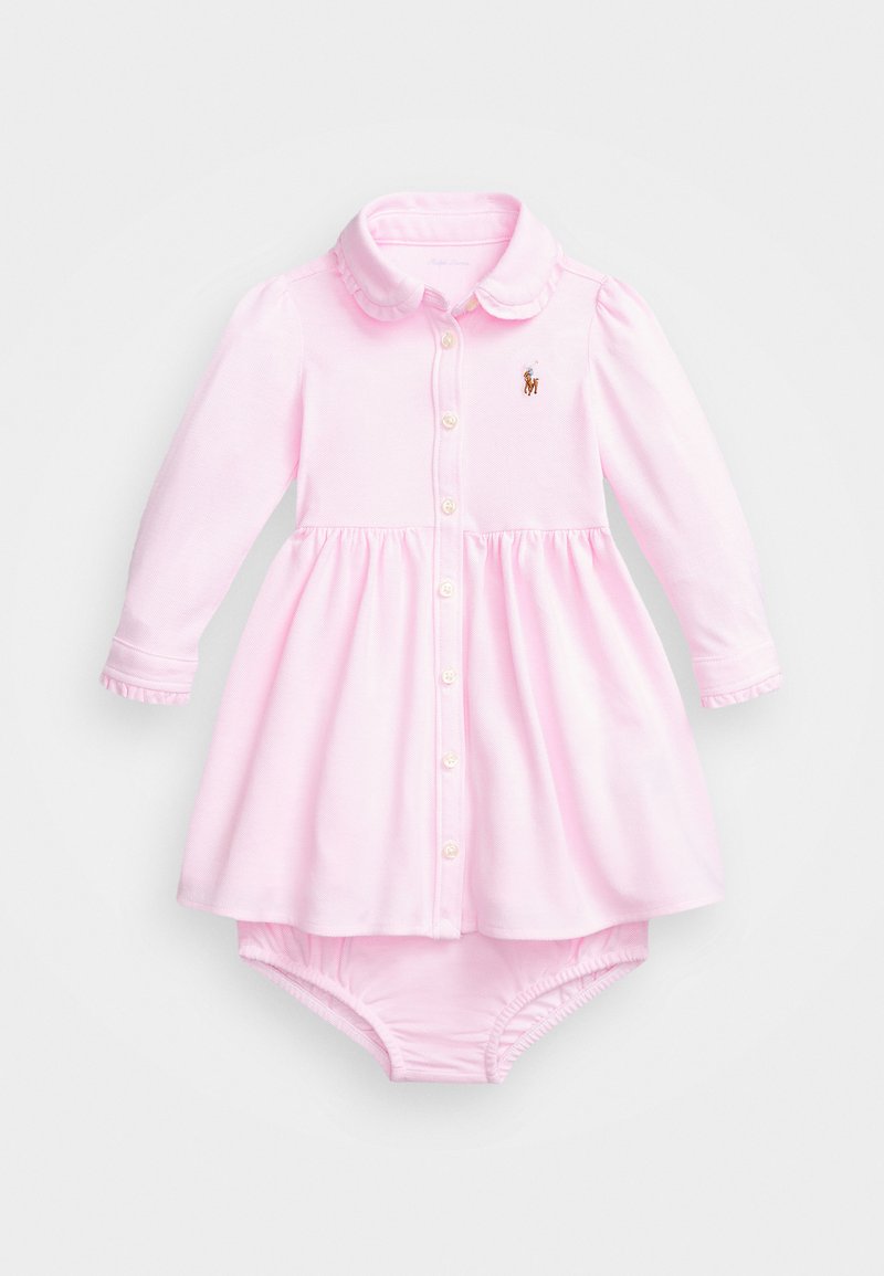Polo Ralph Lauren OXFORD MESH DRESS & BLOOMER SET Kjole carmel pink